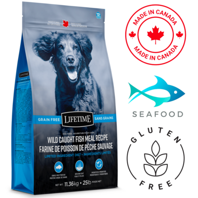 Lifetime Grain-Free Wild Caught Fish Dog Food 11.36 Kg