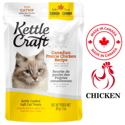Kettle Craft Canadian Prairie Chicken Cat Treats 85 Grams