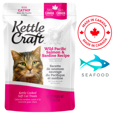 Kettle Craft Wild Pacific Salmon And Sardine Cat Treats 85 Grams