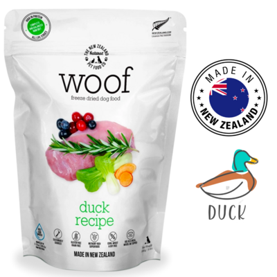 NZPF Woof Duck Freeze Dried Dog Food 280 Grams