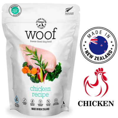 NZPF Woof Chicken Freeze Dried Dog Food 280 Grams