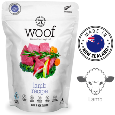NZPF Woof Lamb Freeze Dried Dog Food 280 Grams