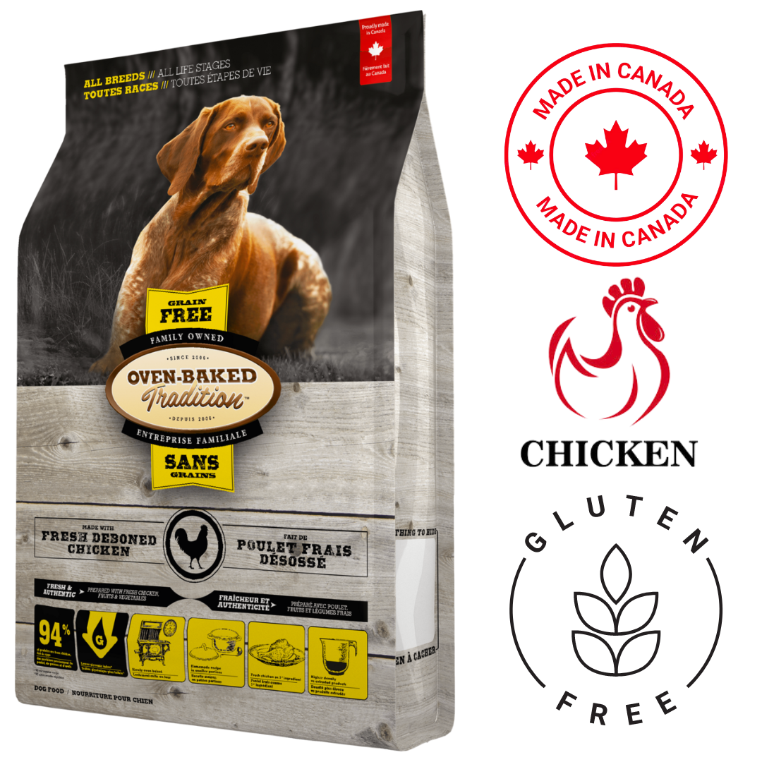 Oven-Baked Tradition All Breeds All Life Stages Grain Free Chicken Dry Dog Food 25 lb