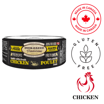 Oven-Baked Tradition Grain Free Chicken Pate Wet Cat Food 5.5 Oz