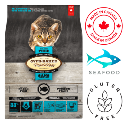 Oven-Baked Tradition Grain Free Fish Dry Cat Food 5 lb