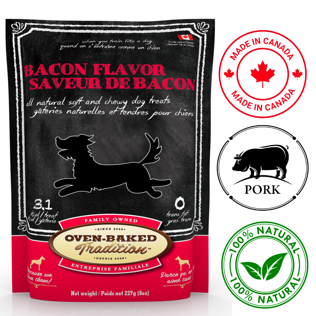 Oven-Baked Tradition Soft And Chewy Bacon Dog Treats 8 Oz