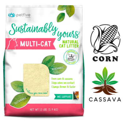 Sustainably Yours Natural Biodegradable for Multicat Households Cat 13 lb