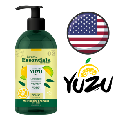 TropiClean Essentials Yuzu Fruit & Melon Dog Shampoo 16 Oz