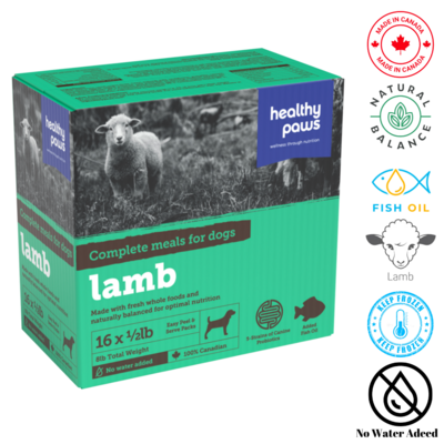 Healthy Paws Canine Complete Dinner Lamb 0.5 lb