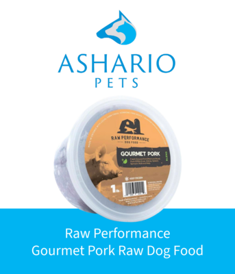 Ashario Pets proudly presents Raw Performance Gourmet Pork Raw Dog Food, a delectable and wholesome choice for your canine companion. Explore our inventory in North York or order online for convenient delivery.