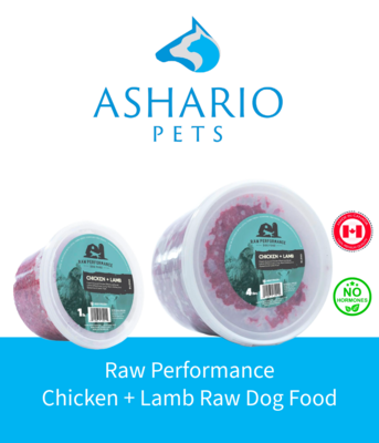 Elevate your pet&#39;s health with Ashario Pets Store&#39;s Raw Performance Chicken + Lamb Raw Dog Food, meticulously crafted to provide essential nutrients for vitality and wellness.