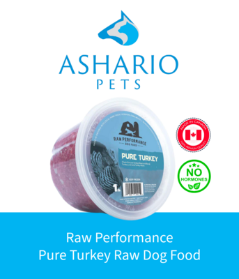 Indulge your furry friend with Raw Performance Pure Turkey Raw Dog Food from Ashario Pets. Crafted with care using only the finest ingredients, this formula provides essential nutrients for your dog&#39;s well-being. Find it at our North York store or order online for premium pet nutrition.