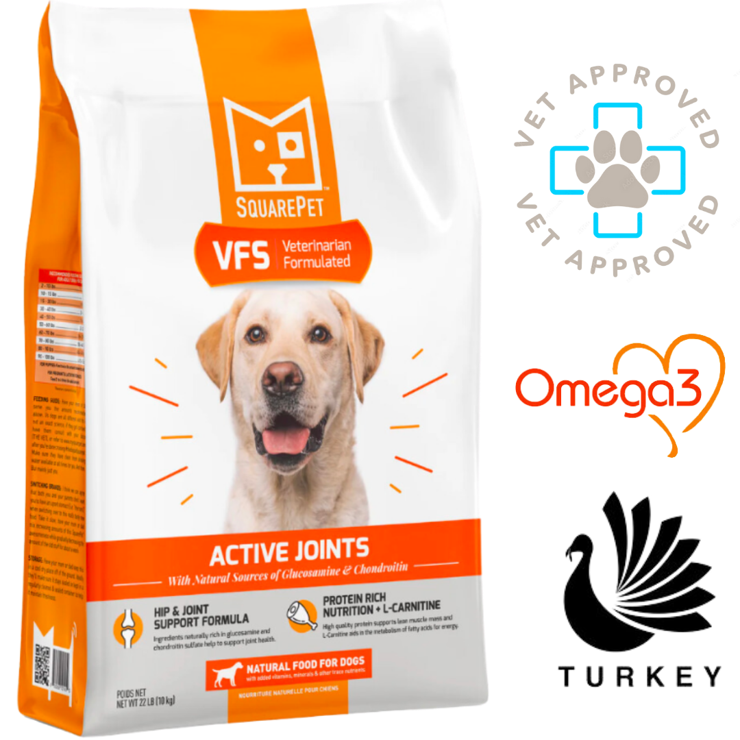 Squarepet Canine Active Joints Dry Dog Food 4.4 lb, 22 lb