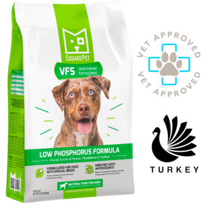 Squarepet Low Phosphorus Dry Dog Food 4.4 lb, 22 lb