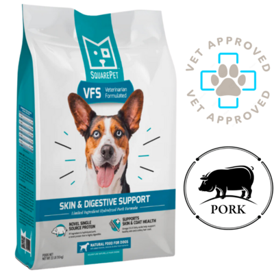 Squarepet Skin & Digestive Support Dry Dog Food 4.4 lb, 22 lb
