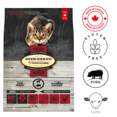 Oven-Baked Tradition Grain Free Red Meat Cat Food 10 lb