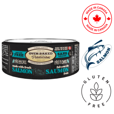 Oven-Baked Tradition Grain Free Salmon Pate Wet Cat Food 5.5 Oz