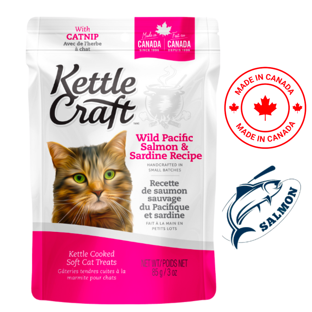 Kettle Craft Wild Pacific Salmon And Sardine Cat Treats 85 Grams