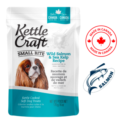 Kettle Craft Wild Salmon And Sea Kelp Small Bite Dog Treats 170 Grams