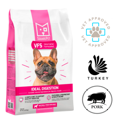 SquarePet Ideal Digestion Dry Dog Food 4.4 lb, 22 lb