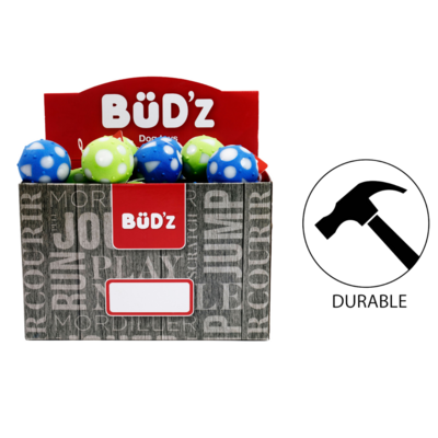 BuD'z Small Rubber Full Balls Lime Green And Blue