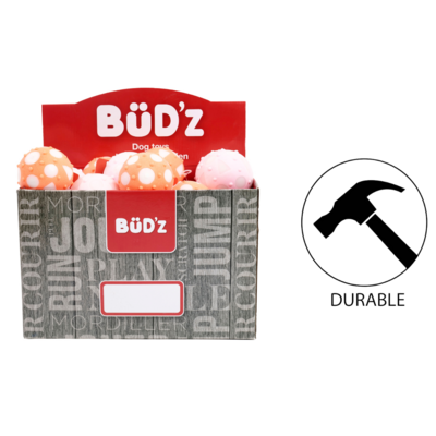 BuD'z Large Rubber Balls Coral and Pink