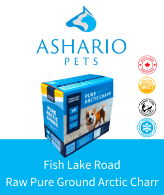 Explore the exceptional quality of Fish Lake Road&#39;s Raw Pure Ground Arctic Charr, now available at Ashario Pets. Elevate your pet&#39;s diet with this nutrient-rich option, meticulously prepared to support their vitality.