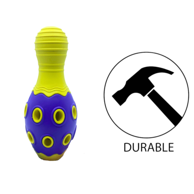 BuD'z Rubber Astro Bowling Pin Yellow Dog