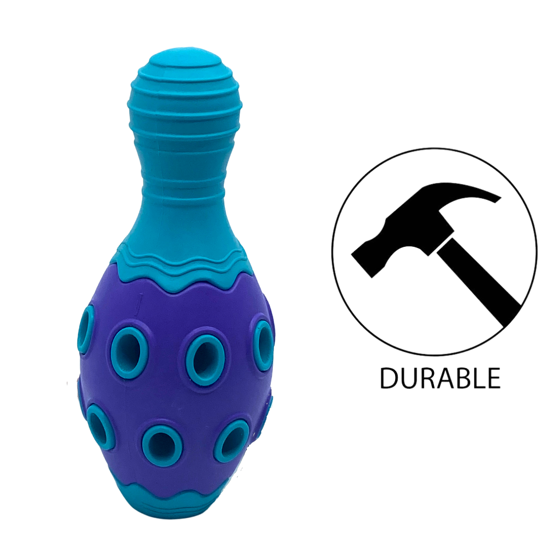 BuD'z Rubber Astro Bowling Pin Blue Dog