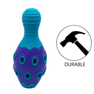 BuD'z Rubber Astro Bowling Pin Blue Dog