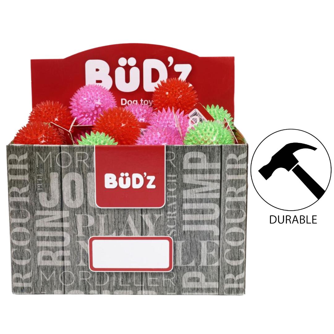 BuD'z Plain Rubber Balls With Spikes