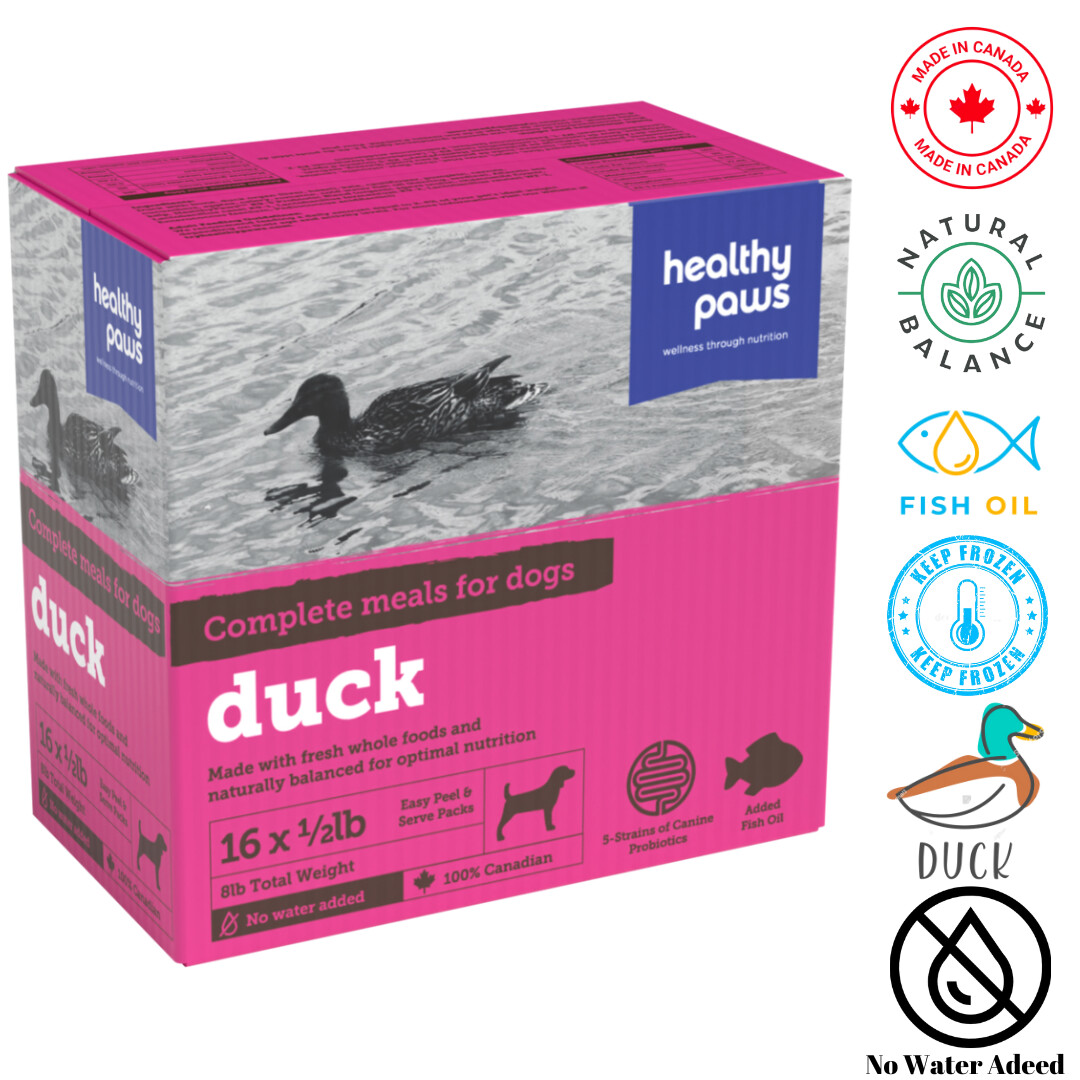 Healthy Paws Canine Complete Dinner Duck 0.5 lb