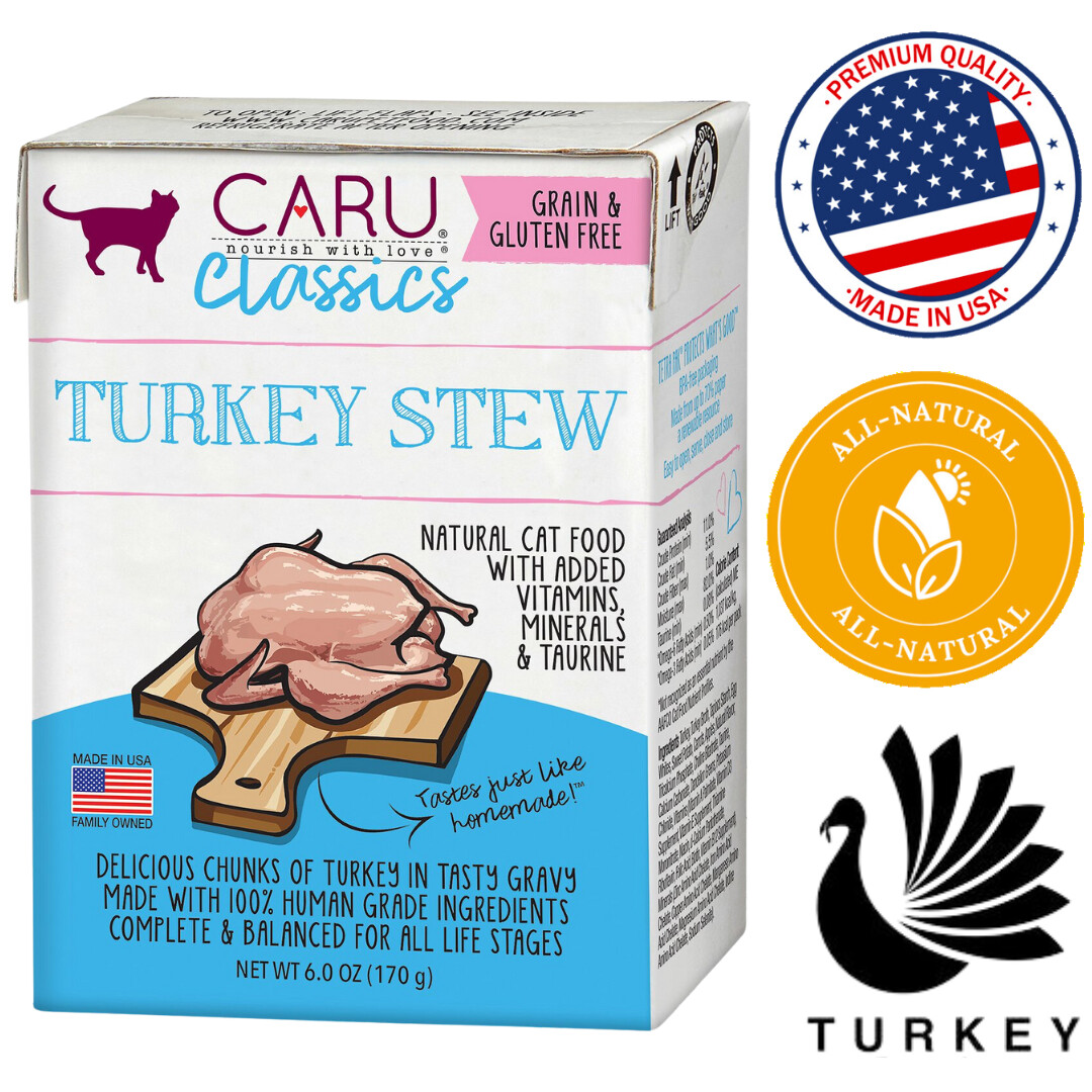 Caru Classics Stew for Cats Turkey Stew 6 Oz