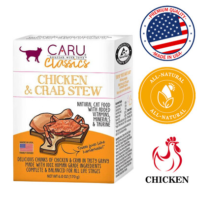Caru Classics Stew for Cats Chicken & Crab Stew 6 Oz
