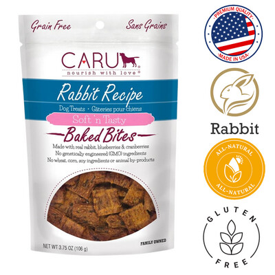 Caru Rabbit Bites for Dogs 3.75 Oz