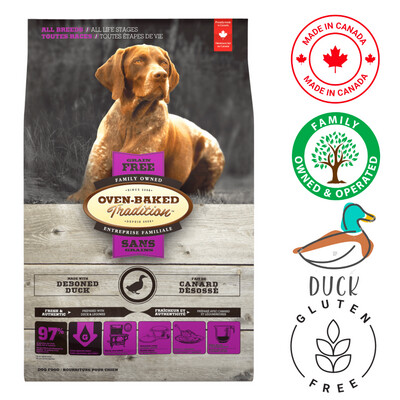 Oven-Baked Tradition All Breeds All Life Stages Grain Free Duck Dry Dog Food 5 lb, 25 lb