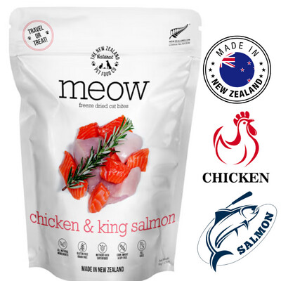 NZPF Meow Chicken​ & Salmon Freeze Dried Cat Treats 50 Grams