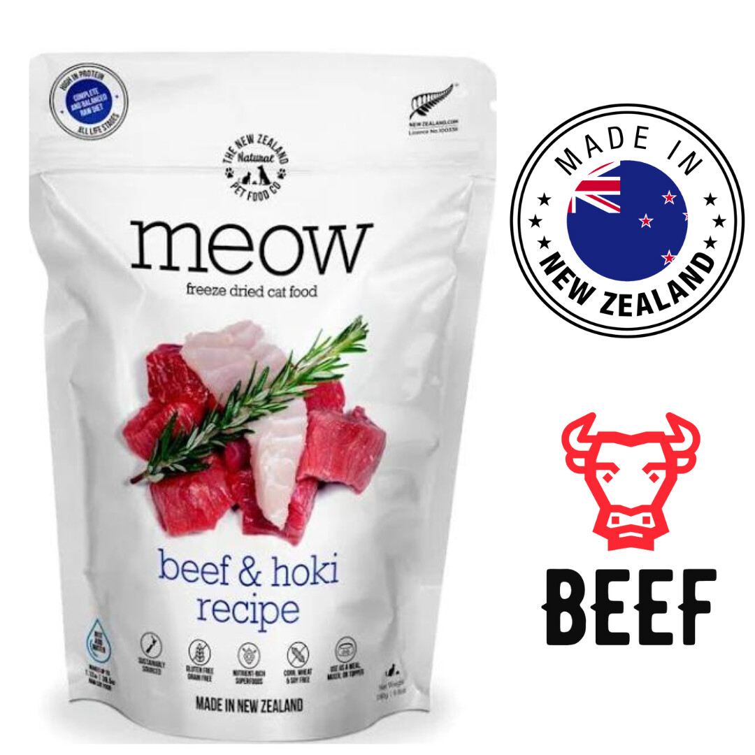 NZPF Meow Beef & Hoki Freeze Dried Cat Treats 50 Grams