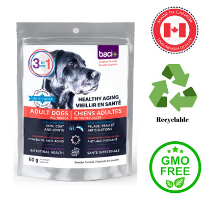 Baci+ 3-in-1 Healthy Aging for Adult Dogs 60 Grams