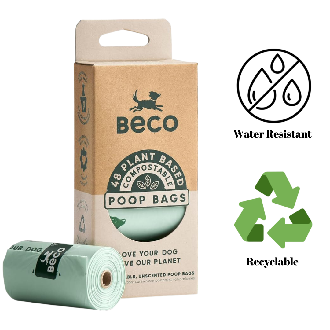 Beco Home Compostable Poop Bags Unscented 48 Pack