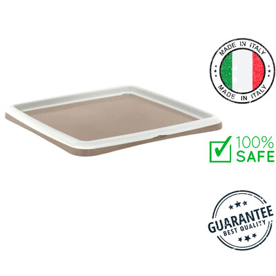 Bergamo Tray For Puppy Pads Taupe Dog 22 x 22 In