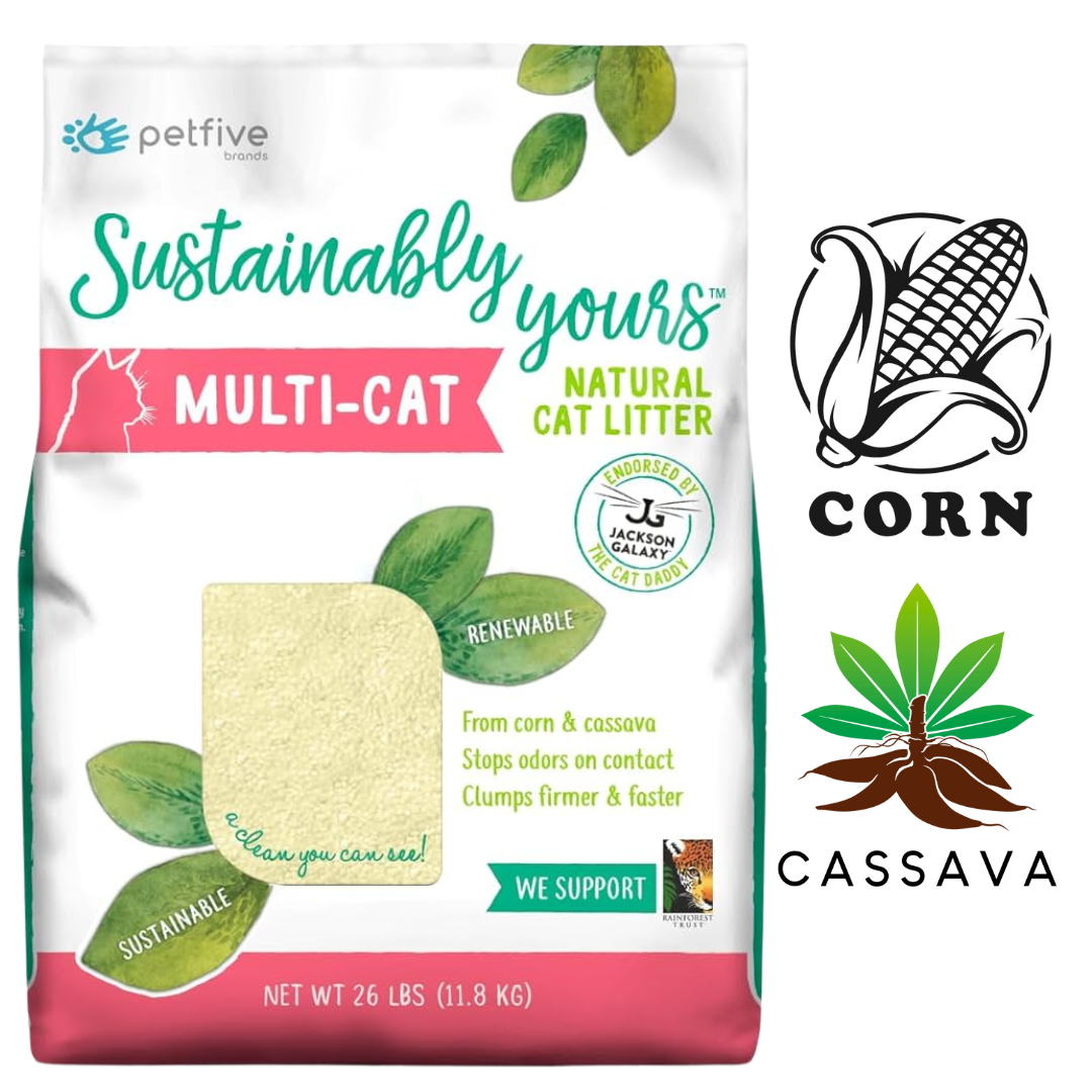 Sustainably Yours Natural Biodegradable For Multicat Households 26 lb