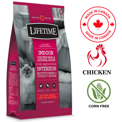 Lifetime Indoor Chicken & Oatmeal Cat Food 2.27 Kg