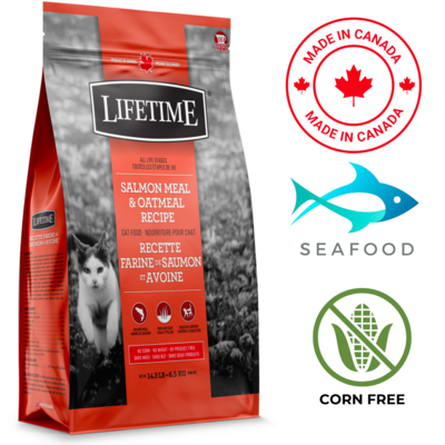 Lifetime All Life Stages Salmon & Oatmeal Cat Food 2.27 Kg