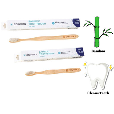 Animora Bamboo Angled Toothbrush Small