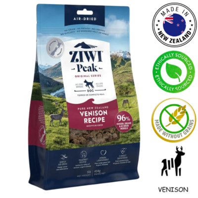 ZIWI Venison Air Dried Dog Food 454 Grams