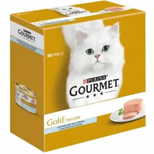 PURINA GOURMET® Gold Mousse Pescado del Oceano 8x85g PURINA GOURMET® Gold Mousse Pescado del Oceano 8x85g