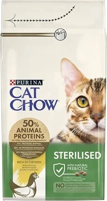 PURINA® CAT CHOW® Gatos Adultos Esterilizados Pollo 1,5kg
