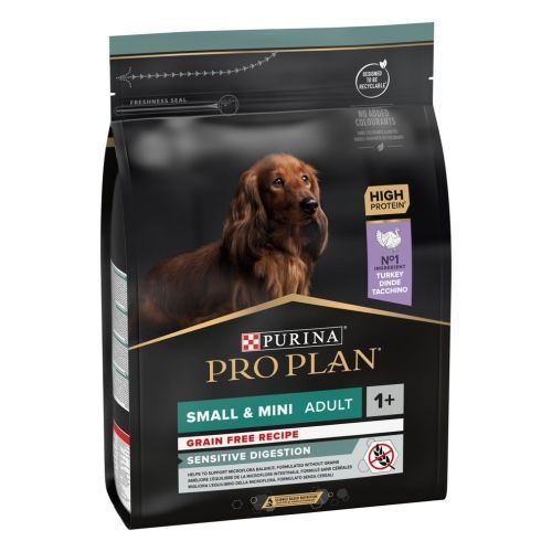 PURINA  PRO PLAN. Perro Small & Mini Sensitive Digestion Grain Free Pavo 2,5kg