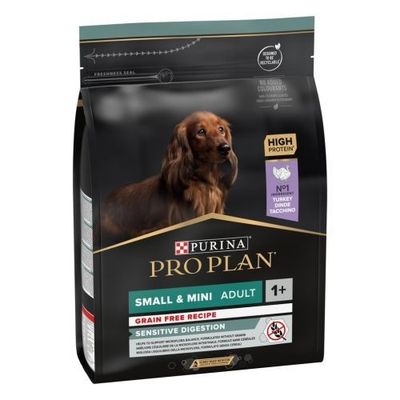 PURINA  PRO PLAN. Perro Small & Mini Sensitive Digestion Grain Free Pavo 2,5kg